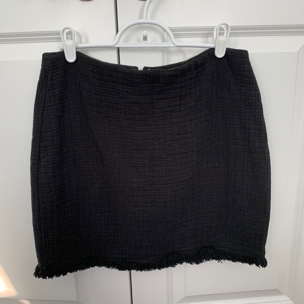 Madewell - Black fringe skirt